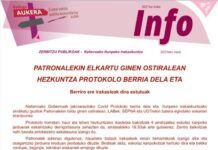 Itunpeko patronalak irakasleei lan-karga gehitu die Nafarroako Gobernuaren COVID protokoloaren aplikazioan