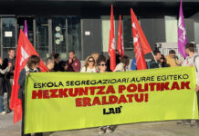 LABek ez du bat egin Segregazio Mahaian aurkeztutako behin-betiko diagnostikoarekin eta hala adierazi du mahaian zein kanpoan mobilizatuz