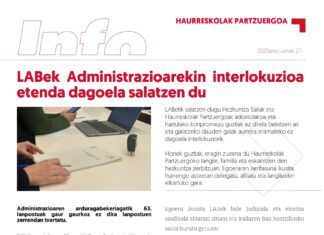 Haurreskolak Partzuergoa: LABek Administrazioarekin interlokuzioa etenda dagoela salatzen du