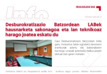 EAEko Irakasleak: Desburokratizazio Batzordean LABek hausnarketa sakonagoa eta lan teknikoaz harago joatea eskatu du