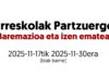 Haurreskolak Partzuergoa: Zerrenda irekiera eta baremazioa birbaremazio aldia
