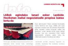 EAEko Lanbide Heziketa: LABek egindako lanari esker Lanbide Heziketan mahai negoziatzaile propioa izatea lortu da