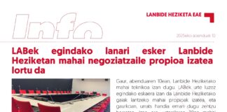 EAEko Lanbide Heziketa: LABek egindako lanari esker Lanbide Heziketan mahai negoziatzaile propioa izatea lortu da
