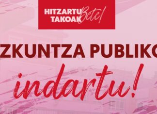 EAEko Irakasleak: Akordioa bere osotasunean betetzen ez den ikastetxeetan mobilizazioak deitu ditu LABek abenduaren 18an
