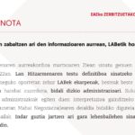 EAEko zerbitzuetako langileak: Oharra
