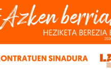 Azken Berriak: Kontratuen sinadura