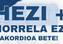 EAEko irakasleak: Hezi+ horrela ez! Akordioa bete!