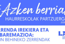 Azken Berriak: Zerrenda irekiera eta birbaremazioa