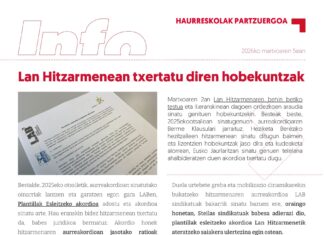 Haurreskolak Partzuergoa: Lan Hitzarmenean txertatu diren hobekuntzak