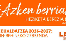 Azken Berriak: 2026-2027 lekualdatze lehiaketa