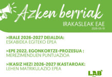 Azken Berriak: IRALE, EPE 2022 eta IKASIZ HEZI