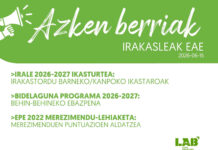 Azken Berriak: IRALE 2026-2027, Bidelaguna programa eta EPE 2022
