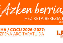 Azken Berriak: IKHA-COCU 2026-2027 ebazpena argitaratu da