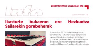 EAEko zerbitzuetako langileak: Ikasturte bukaeran ere Hezkuntza Sailarekin gorabeherak