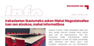 EAEko Irakasleak: Irakasleetan Ikasturteko azken Mahai Negoziatzailea izan zen atzokoa, mahai informatiboa