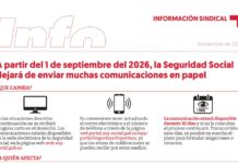 A partir del 1 de septiembre del 2026, la Seguridad Social dejará de enviar muchas comunicaciones en papel