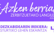 Azken Berriak: Ordezkabidearen irekiera. Lehen eskaintza