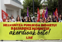 Hezkuntza publikoa indartzeko ezinbestekoa da baliabidez hornitzea