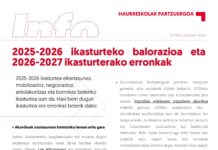 Haurreskolak Partzuergoa: 2025-2026 ikasturteko balorazioa eta 2026-2027 ikasturterako erronkak
