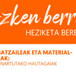 Azken Berriak: Transkribatzailea – Material-egokitzailea kategoriarako