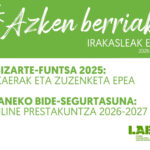 Azken Berriak: Gizarte-funtsa 2025 eta Laneko-bide segurtasuna