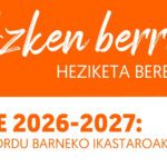 Azken Berriak: IRALE 2026-2027