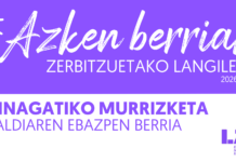Azken Berriak: adinagatik orduak murrizteko deialdia. Ebazpen berria