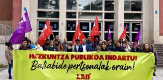 EAEko Irakaskuntza Publikoa: LABek salatu du Hezkuntza Sailak ikastetxeetako jarduna baldintzatzen duela langile eta baliabide faltagatik