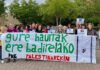 Euskal Herriko hezkuntza Palestinarekin: ikastetxeetako mobilizazioen argazkiak