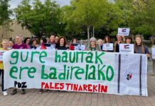 Euskal Herriko hezkuntza Palestinarekin: ikastetxeetako mobilizazioen argazkiak